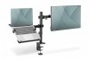 Digitus Uchwyt biurkowy na monitor z uchwytem na notebooka 1xLCD 32 9kg, 1xNotebook 15,4 4kg